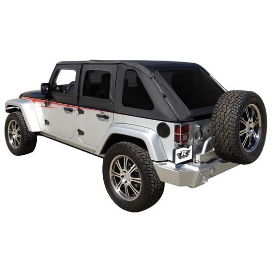 Rampage 109835 Frameless Soft Top Sailcloth, Tinted Wrangler