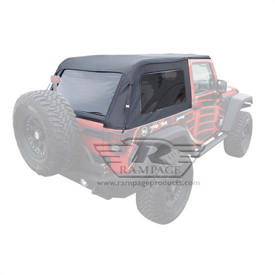 Rampage 109935 Frameless Soft Top Sailcloth Tinted Wrangler