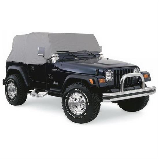 Rampage 1261 Cab Cover 4 Layer Gray, 1976-06 Jeep Wrangler