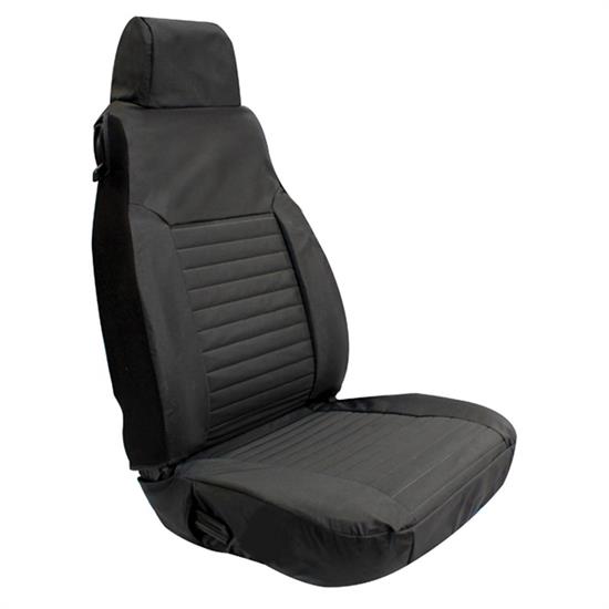 Rampage 5087635 Seat Cover Diamond Black Pair, Tj/Wrangler