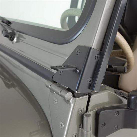 Rampage 7609 Windshield Hinge Light Bracket Pair CJ5/CJ7/Wrangler