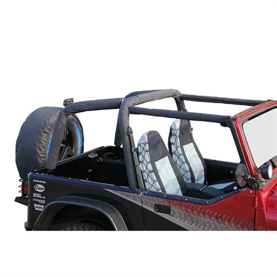 Rampage 768915 Roll Bar Pad/Cover Kit Denim Full Kit Wrangler