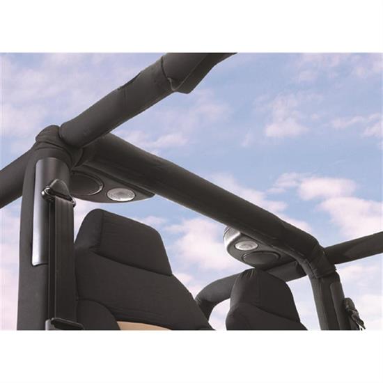 Rampage 771035 Roll Bar Padding Kit Full Kit Black, Tj/Wrangler