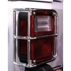 Rampage 88460 Tail Light Guards Stainless Pair, Wrangler