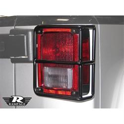 Rampage 88660 Tail Light Guards Black Pair, Wrangler