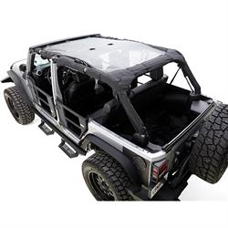 Rampage 90525 Combo Brief/Topper Shade Top Mesh, 07-17 Wrangler
