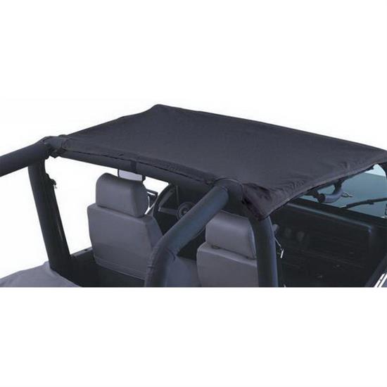 Rampage 90601 California Brief Soft Top Black, 1976-83 Jeep CJ5
