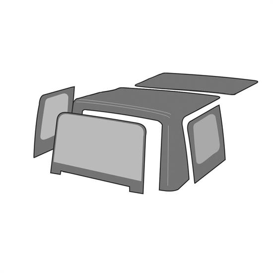 Rampage 99315 Factory Soft Top Over Stock Frame-Doors Tj/Wrangler
