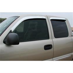 Stampede 6012-8 Tape-Onz Sidewind Deflector. Chrome, Chevy/GMC