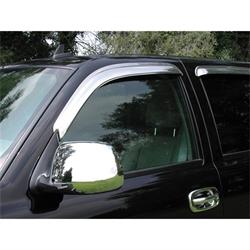 Stampede 6066-8 Tape-Onz Sidewind Deflector. Chrome, Chevy/GMC