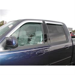 Stampede 6142-8 Tape-Onz Sidewind Deflector. Chrome 01-03 F-150