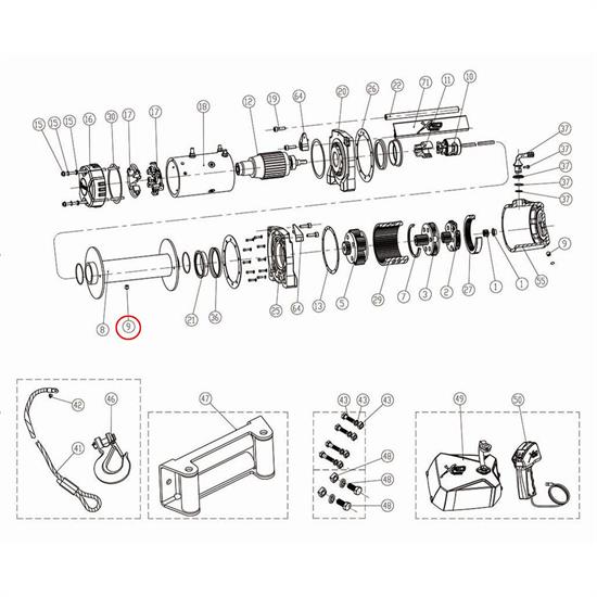 Smittybilt 97495-09 Brake Positioning Bolt