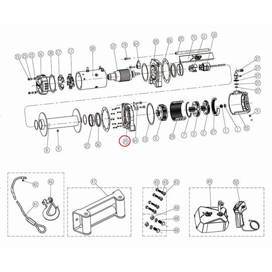 Smittybilt 97495-25 Gear Box Base