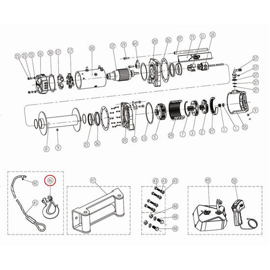 Smittybilt 97495-46 Clevis Hook