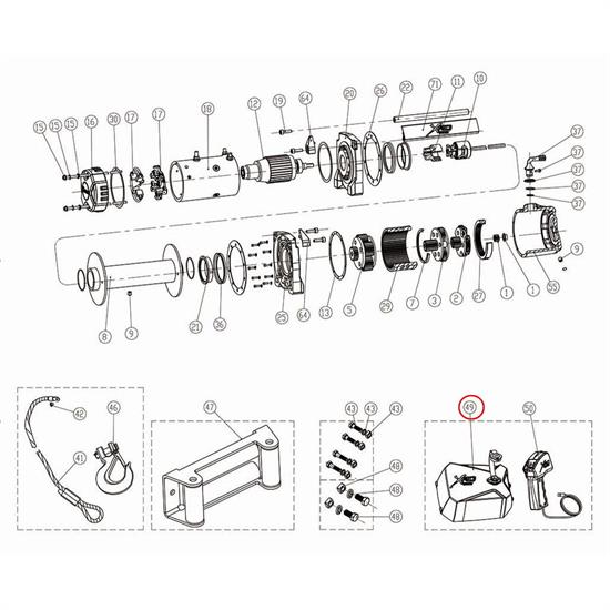 Smittybilt 97495-49 Control Box Assembly
