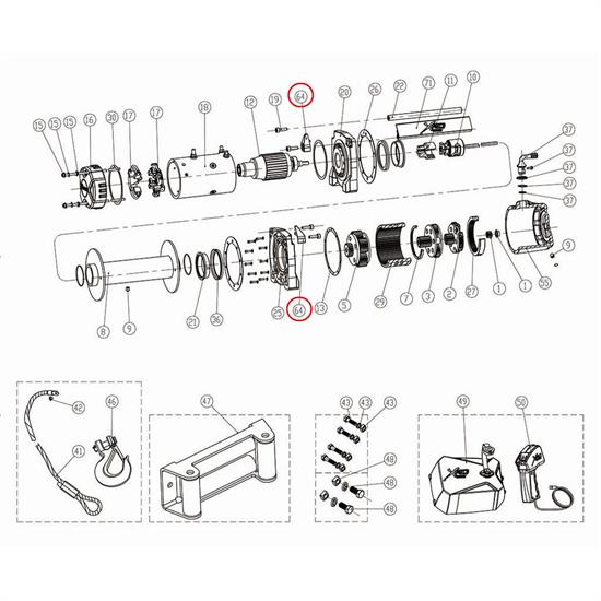 Smittybilt 97495-64 XRC Logo Tie Bar Bolt