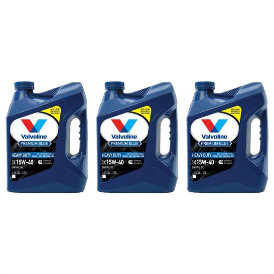 Valvoline 773780 Premium Blue Diesel Engine Oil, 15W40, 3x1 Gal