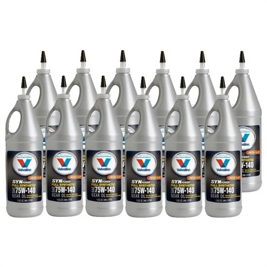 Valvoline VV982 Synpower Synthetic Gear Oil, 75W140, 12 Quart