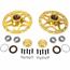 Winters Performance 3980 D-Mount Aluminum Front Hubs, Gold Winters Performance 3980 D-Mount Aluminum Front Hubs, Gold