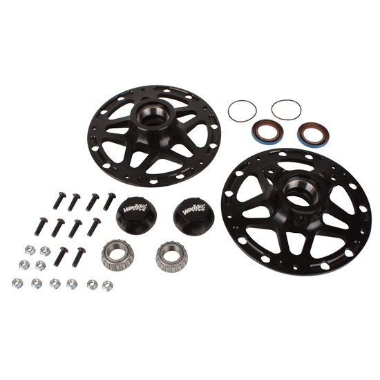 Winters Performance 3980B Black Aluminum D-Mount Front Hubs