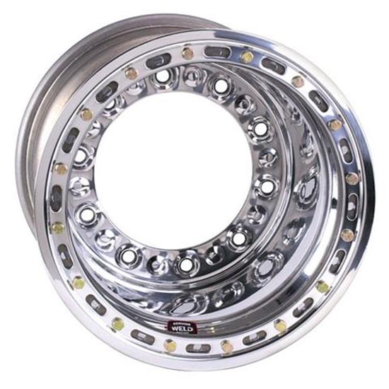 Weld Wide 5 HS Wheel with Outer Beadlock, 15 x 14, 4 Inch Backspace