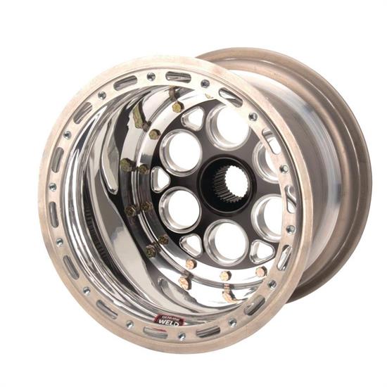 Weld 734B-31051 13x10" Wheel, 31 Spline, 1" Backspace w/Beadlock