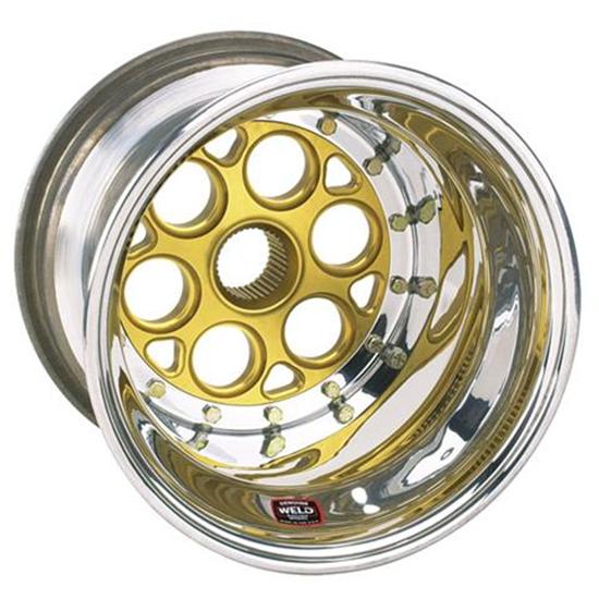 Weld Racing 13 x 10 In Magnum Midget Spline, Non Beadlock, 1 In Offset