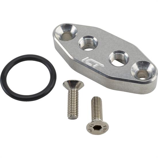 ICT Billet 551666 1/8 Inch NPT Oil Feed Plate, LS1