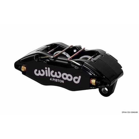 Wilwood 120-12949-BK Forged DPHA Caliper, 1.62 Pistons/.83 Disc