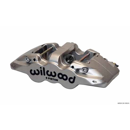 Wilwood 120-13302-N AERO6-ST-LH Caliper, Nickel, .80 Inch Thick Pad