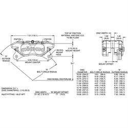 Wilwood 120-15374-BK Dynapro Narrow Calipers,Black,1.75 In Piston