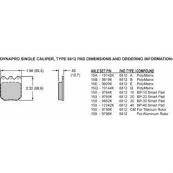 Wilwood 120-4062 Billet Dynalite Single Caliper,3.25"Mnt,1.75/.38