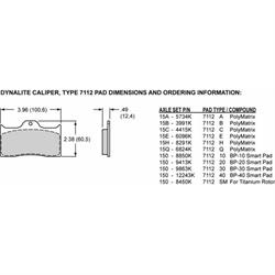 Wilwood 120-6814 Forged Dynalite Caliper, 1.75 Inch Piston / 1.25 Disc