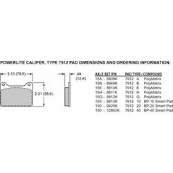 Wilwood 120-8724 Powerlite Radial Mount Caliper, 1.00, .350/.500 Inch