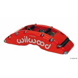 Wilwood 120-8909-RSR TC6 Radial Rear Mount RH Caliper, Red