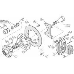 Wilwood 140-1013-BD FDL Front Brake Drag Kit, 1971-80 Pinto/Mustang II
