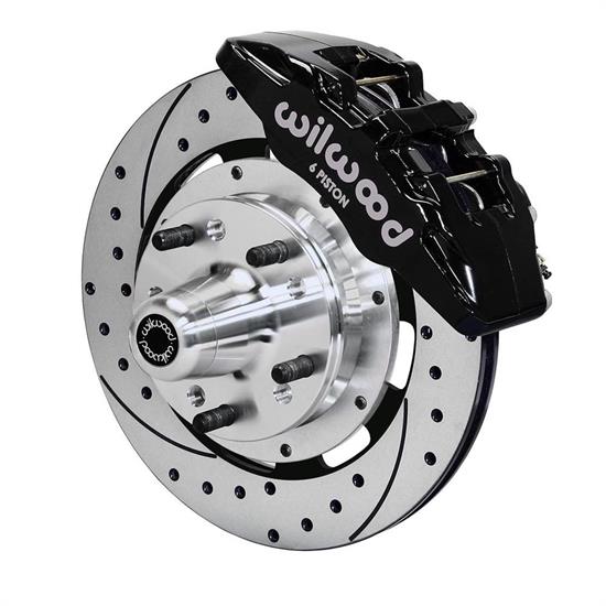 Wilwood 140-10739-D DP6 12.19 Inch Front Disc Brake Kit, 1937-49 Ford