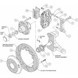 Wilwood 140-10776-D FNSL6R Front Disc Brake Kit, 1963-87 GM Pickup/SUV