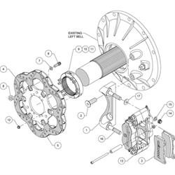 Wilwood 140-11206 BNDLR Sprint Rear Inboard Disc Brake Kit