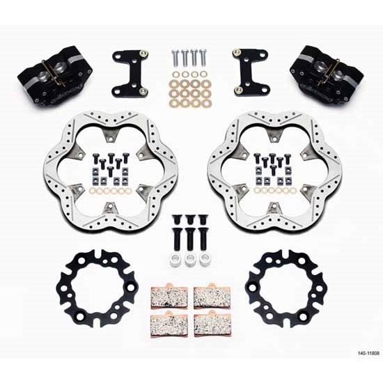 Wilwood 140-11808 Midget Pavement Forward Mount Front Brake Kit, 10.5 Inch