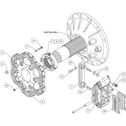 Wilwood 140-11810 Billet Dynalite Radial Mnt Midget Inboard Brake Kit