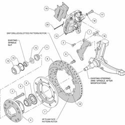 Wilwood 140-12297-D FDLI Front Disc Brake Kit, 1979-02 GM G-Body/S-10