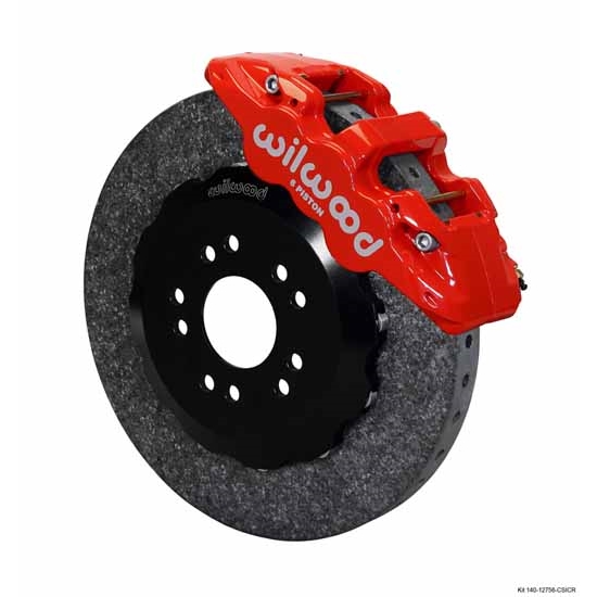 Wilwood 140-12756-CSICR AERO6 Dynamic Front Brake Kit, 05-Up Mustang