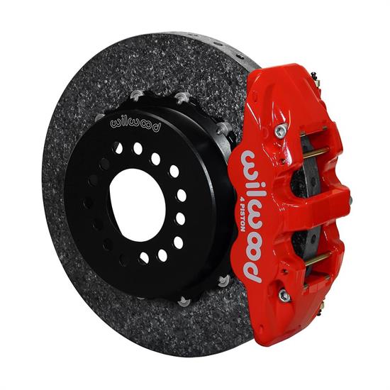 Wilwood 140-12757-CSICR AERO4 Carbon Rear Brake Kit, 2005-Up Mustang