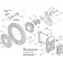Wilwood 140-12824-D W6A 14.25 Front Disc Brake Kit, 1997-04 Ford F150