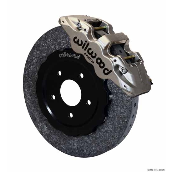Wilwood 140-13154-CSICN AERO6 Front Brake Kit, 04-Up Corvette/Cadillac