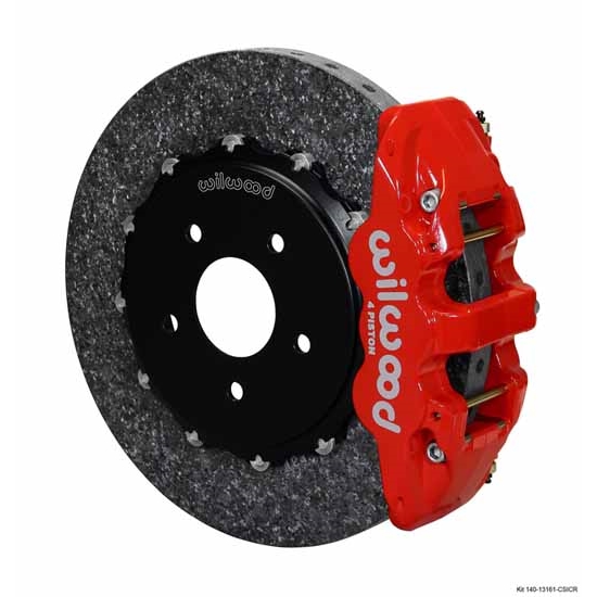 Wilwood 140-13161-CSICR AERO4 Rear Brake Kit, 04-Up Corvette/Cadillac
