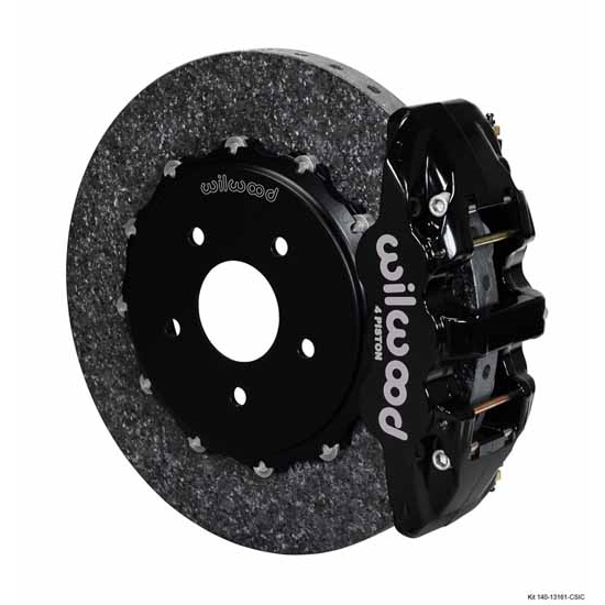 Wilwood 140-13161-CSIC AERO4 Rear Brake Kit, 2004-Up Corvette/Cadillac