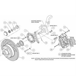 Wilwood 140-13476 FDL-M 11.30 Inch Front Brake Kit, 1965-69 Mustang