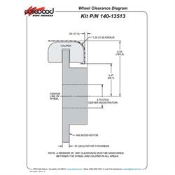 Wilwood 140-13513-DR FDLI LP Rear Brake Kit, BOP Axle, 2.75 Off